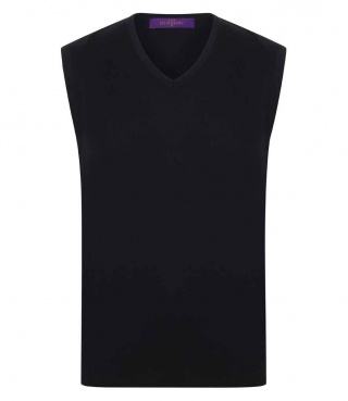 Henbury H724 Lightweight Sleeveless Cotton Acrylic V Neck Sweater